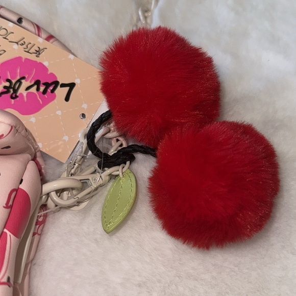 Luv Bestey Johnson Cherry Bow Coquette Pink Red Trashy Y2K Shoulder Purse Bag - Picture 2 of 10
